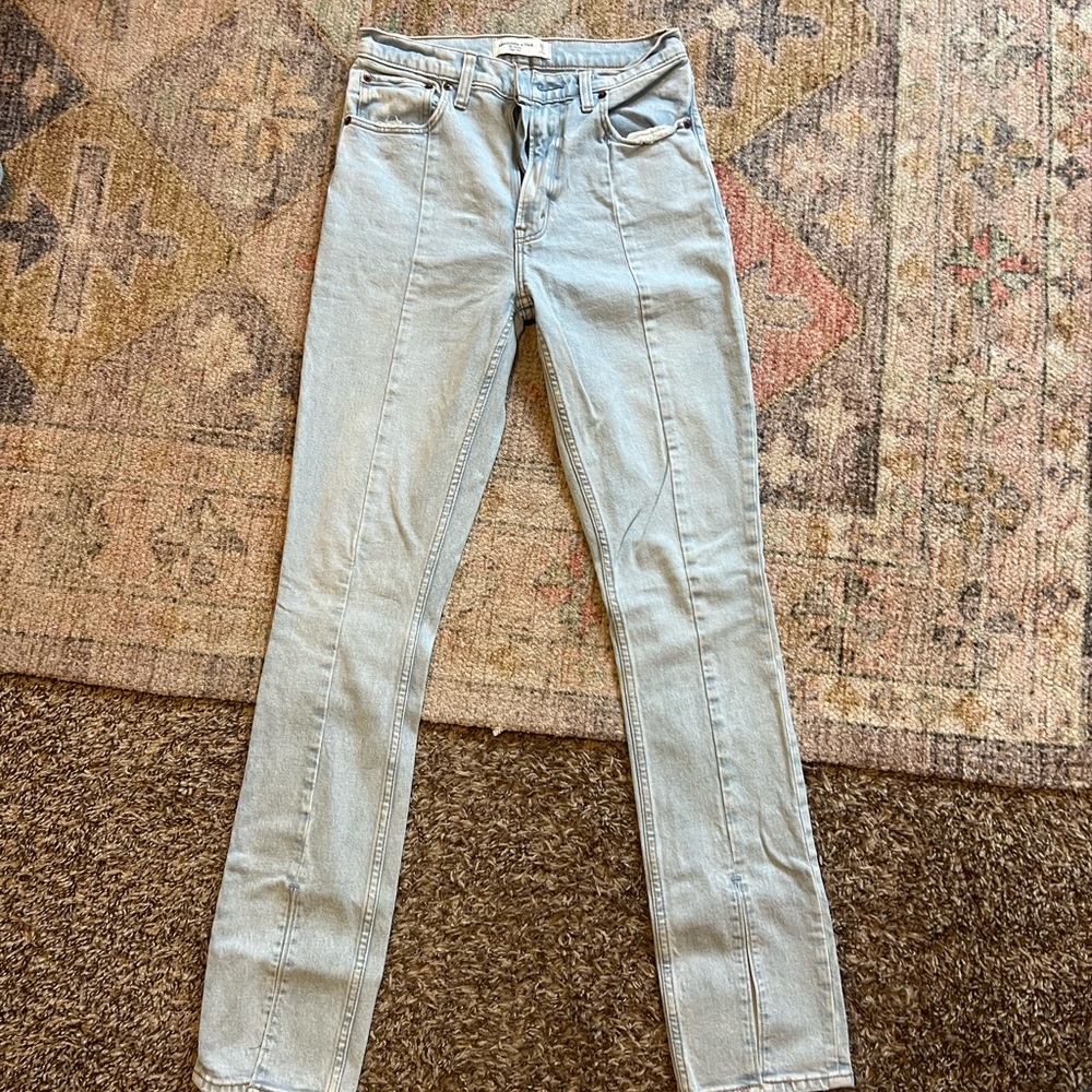 Abercrombie & Fitch Light Blue Straight Leg Jeans